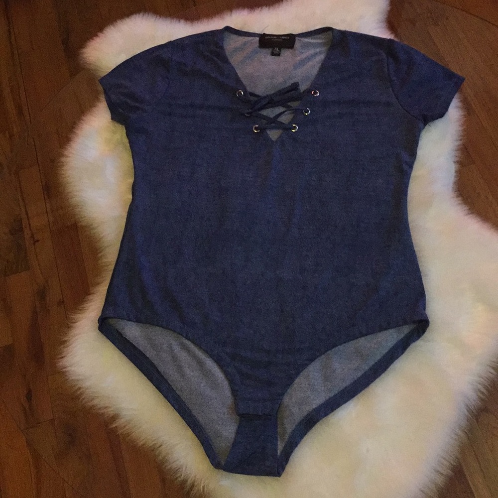 Cotton & candy couture bodysuit top 💋💙💋